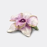 D56 Dept 56 Bejeweled Orchid Trinket Box Crystal