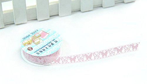 Ookamiwolf Pop Openwork Lace Tape DIY Lace Stickers Pink