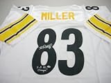 Heath Miller Pittsburgh Steelers NFL Hand Signed Authentic Style White Jersey