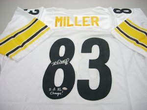 Heath Miller Pittsburgh Steelers NFL Hand Signed Authentic Style White Jersey