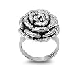 Sterling Silver Ring - Rose - 21mm x 3mm (Sizes 6-9) Sterling Silver Ring - Rose - 21mm x 3mm (Sizes 6-9)