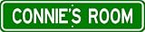 CONNIE ROOM SIGN - Personalized Gift Boy or Girl, Aluminum