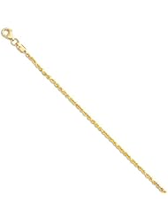 14k Solid Yellow Gold Diamond Cut Rope Chain Necklace 2mm 16"