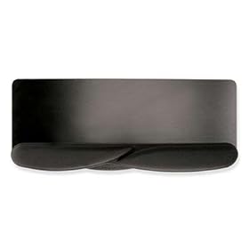 Kensington Wrist Pillow Extended Platform, Keyboard and Mousepad Wrist Rest in Black (L36822US)