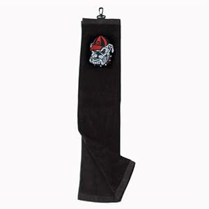 Georgia Embroidered Tri-Fold Golf Towel