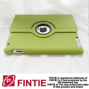 Fintie(TM) Green 360 Degree Rotating Stand Smart Cover Leather Case for Apple iPad 2 2nd Generation (Wake/sleep Function)
