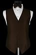 Tuxedo Vest - Venetian Collection Chocolate with Coordinating Bowtie