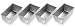 USA Pan Bakeware Mini Loaf Pan, Set of 4, Nonstick & Quick Release Coating, Made in the USA from Aluminized Steel