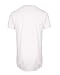 Men's Hip Hop Longline T-shirt (XL, White Solid)