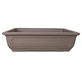 常滑焼 ウ泥長角鉢 窓入 10号 5個入り ／植木鉢