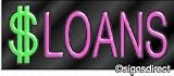 "$ LOANS" Neon Sign