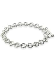 Sterling Silver Heavy Gauge 8 Inch Toggle Bracelet