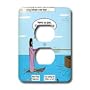 Rich Diesslins Funny Cartoon Gospel Cartoons - Jesus - Water Skiing - Light Switch Covers - 2 plug outlet cover