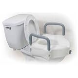 Drive 2 In One Locking Elevated Toilet Seat with tool free removable arms