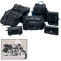 Genuine Buffalo Leather 7-Piece Motorcycle Saddlebag Luggage Set