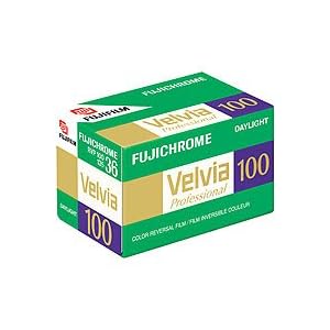 Fujifilm Fujichrome Velvia RVP 100 Color Slide Film ISO 100, 35mm Size, 36 Exposure,... by