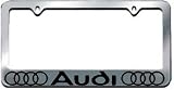 Audi License Plate Frame with Logo Chrome