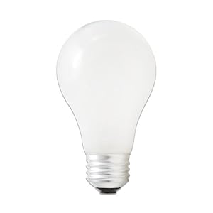 43 Watt Halogen Light Bulb (**2 PACK**) A19 Shape (Standard Light Bulb) Energy Efficient... by 
