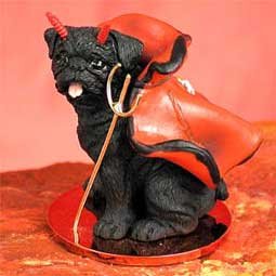 Pug Blk Tiny One Devil
