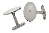 Sterling Silver Cuff Links with Diamonds