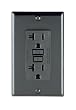 Leviton 7899-E 20 Amp 125 Volt, SmartlockPro GFCI, with Indicator Light, Nylon Wallplate and Screws Included, Black