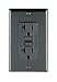 Leviton 7899-E 20 Amp 125 Volt, SmartlockPro GFCI, with Indicator Light, Nylon Wallplate and Screws Included, Black