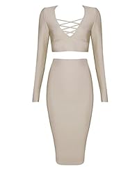 Sexy Cocktail Nylon/Rayon/Spandex Winter Fitted Sheath Long Sleeves Bandage Dress/Bodycon Dress/Club Dress/Evening Dress/Party Dress 