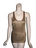 BARBARA BUI Gold Racer Back Tank Top