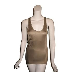 BARBARA BUI Gold Racer Back Tank Top