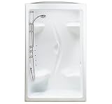Maax shower backwall 101139-S-005. 51'' x 36'' x 85'', Sterling