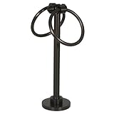 IMAGE OF Allied Brass Accessories SB 83 Table 2 Ring Guest Twl Holder Satin Brass