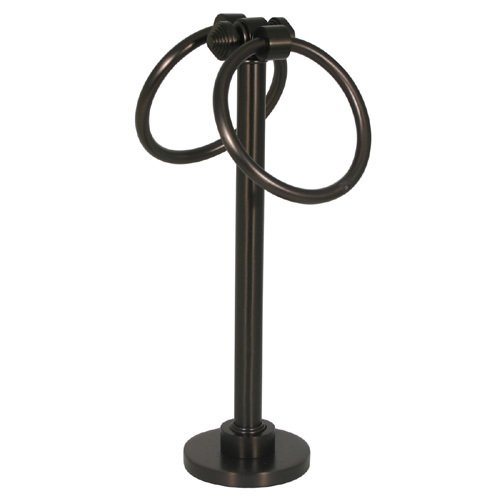 Allied Brass Accessories SB 83 Table 2 Ring Guest Twl Holder Satin Brass