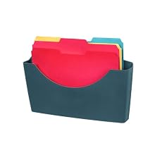Fellowes Plastic Partition Additions 14 x 2 1/2 x 7 3/4 Inch Graphite File Pocket (75275)