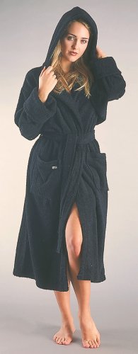 Bathrobes Online Robe'N Hood Style 100% Turkish Terry Cotton Hooded Bathrobe - Comes in 5 (five) Different Sizes! - Made in Turkey