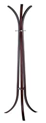 Adesso Contour Coat Rack, Walnut