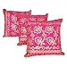 'Batik Pink,' cushion covers (set of 3)