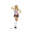 Yes Sir She is a Beauty in this Striped Sailor Costume! (stockings not included)