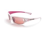 New Balance Sun 6062 Ribbon Susan G Komen Sunglasses (Brown, Shiny White with Pink Backspray/White Tips/Bridge)