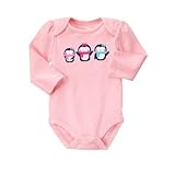 GYMBOREE(ジンボリー) ペンギン パルズ ボディスーツ ポーラー ピンク ロンパース長袖 6～12ヶ月【並行輸入】