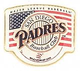 San Diego Padres Flag/Baseball Pin