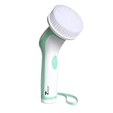 Water-Resistant Professional Skin Care Face and Body Brush System by ToiletTree Products (Green)