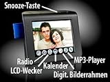 31IvuaSscIL. SL160  auvisio 5in1 Multimedia Radiowecker mit MP3 Player & Photoframe