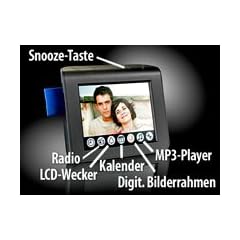 auvisio 5in1 Multimedia-Radiowecker mit MP3-Player & Photoframe