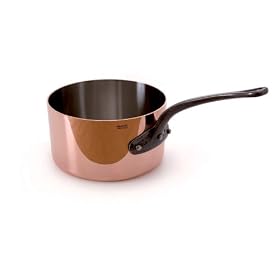 Mauviel Copper 11-Inch Sauce Pan, Cast-Iron Handle by Mauviel