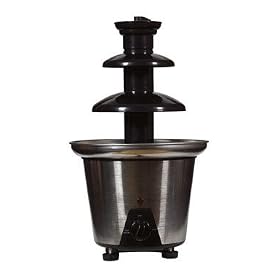 Nostalgia Electrics CFF-960 Mini 2-Tier Stainless Steel Chocolate Fondue Fountain by Nostalgia