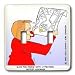 Londons Times Funny Medicine Cartoons - Location Map for ADHD - Light Switch Covers - double toggle switch