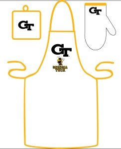 Georgia Tech Yellow Jackets Grilling Apron Set