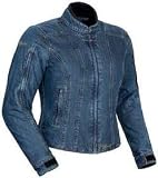 TOURMASTER/CORTECH INDIGO WOMENS DENIM MOTORCYCLE JACKET BLUE
