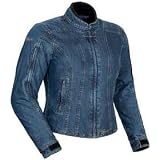 TOURMASTER CORTECH INDIGO WOMENS DENIM MOTORCYCLE JACKET BLUE at Tour Master