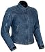 TOURMASTER/CORTECH INDIGO WOMENS DENIM MOTORCYCLE JACKET BLUE